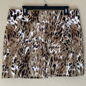 ABN, XL, leopard mini skirt